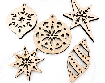 Wooden Christmas Diffuser Ornaments