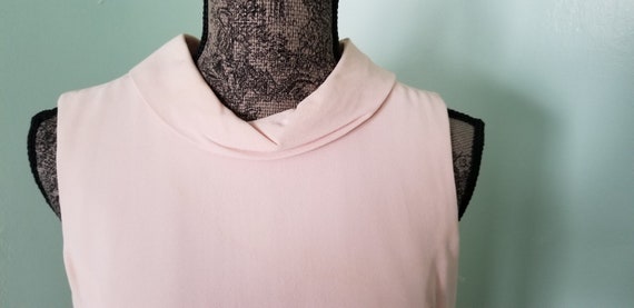 Pale Pink Sleeveless Vintage Dress - image 3