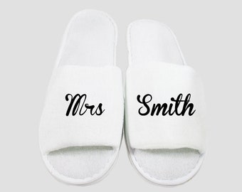 CUSTOM Personalised Slippers - Choose your own colour, font & wording!