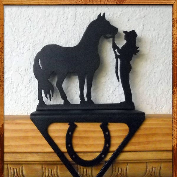 Cowgirl Horse Stocking Holder