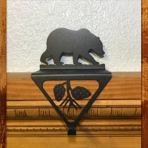 Christmas Stocking Holder Bear Etsy