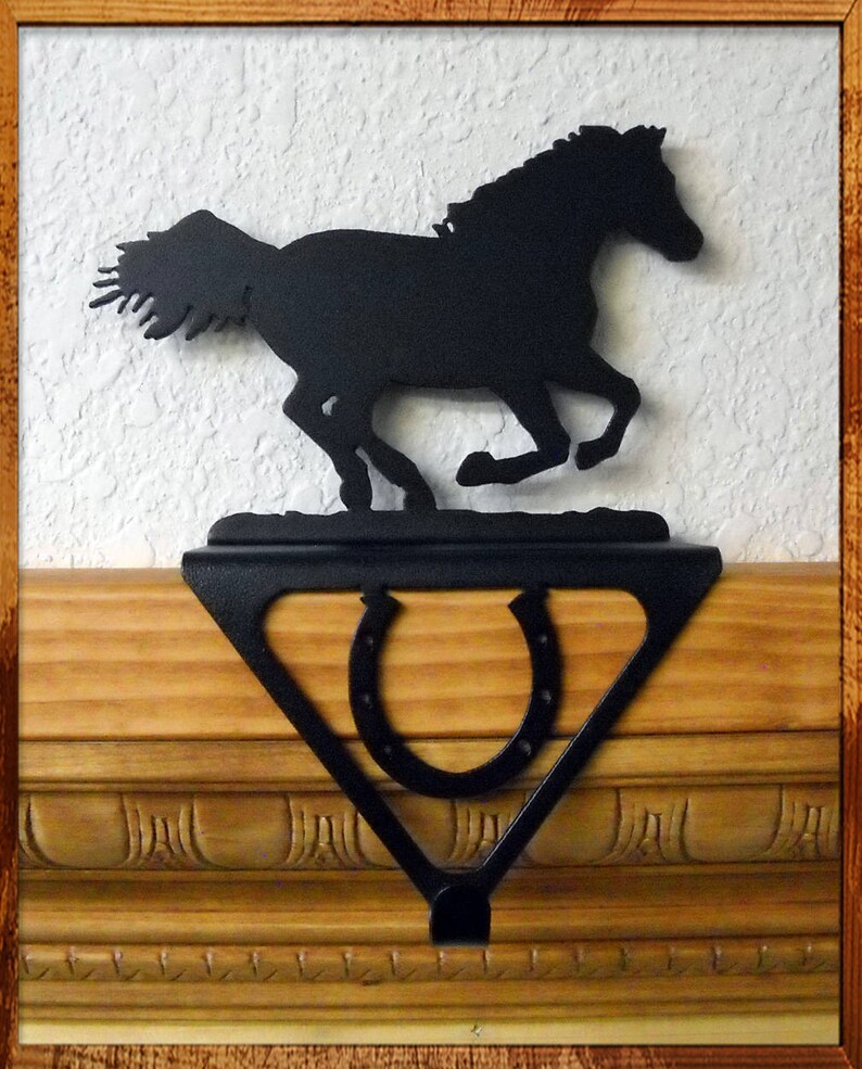 Running Horse Christmas Stocking Holder Right Facing