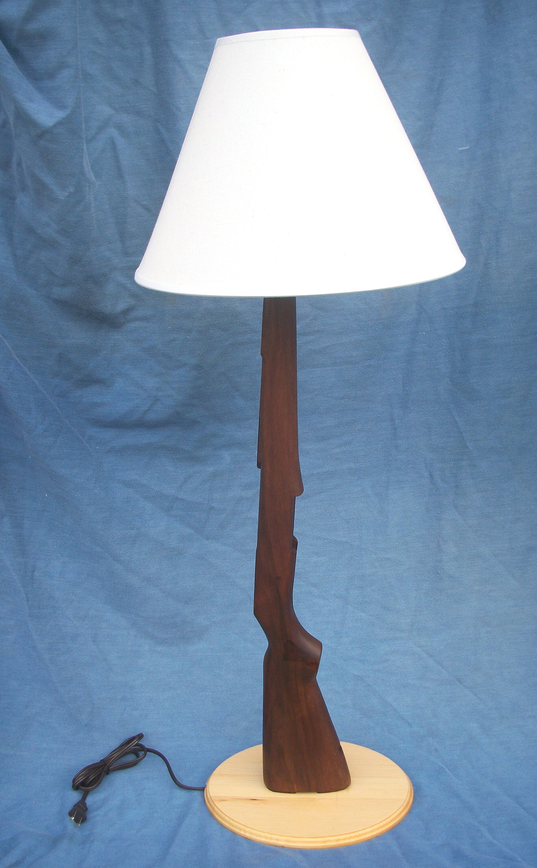 M1 Garand Rifle Stock Lamp Made From a Genuine US Garand Rifle Stock