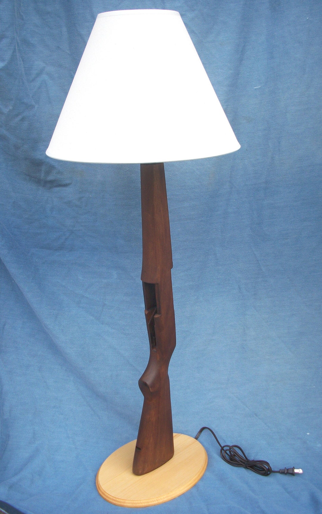 M1 Garand Rifle Stock Lamp Made From a Genuine US Garand Rifle Stock