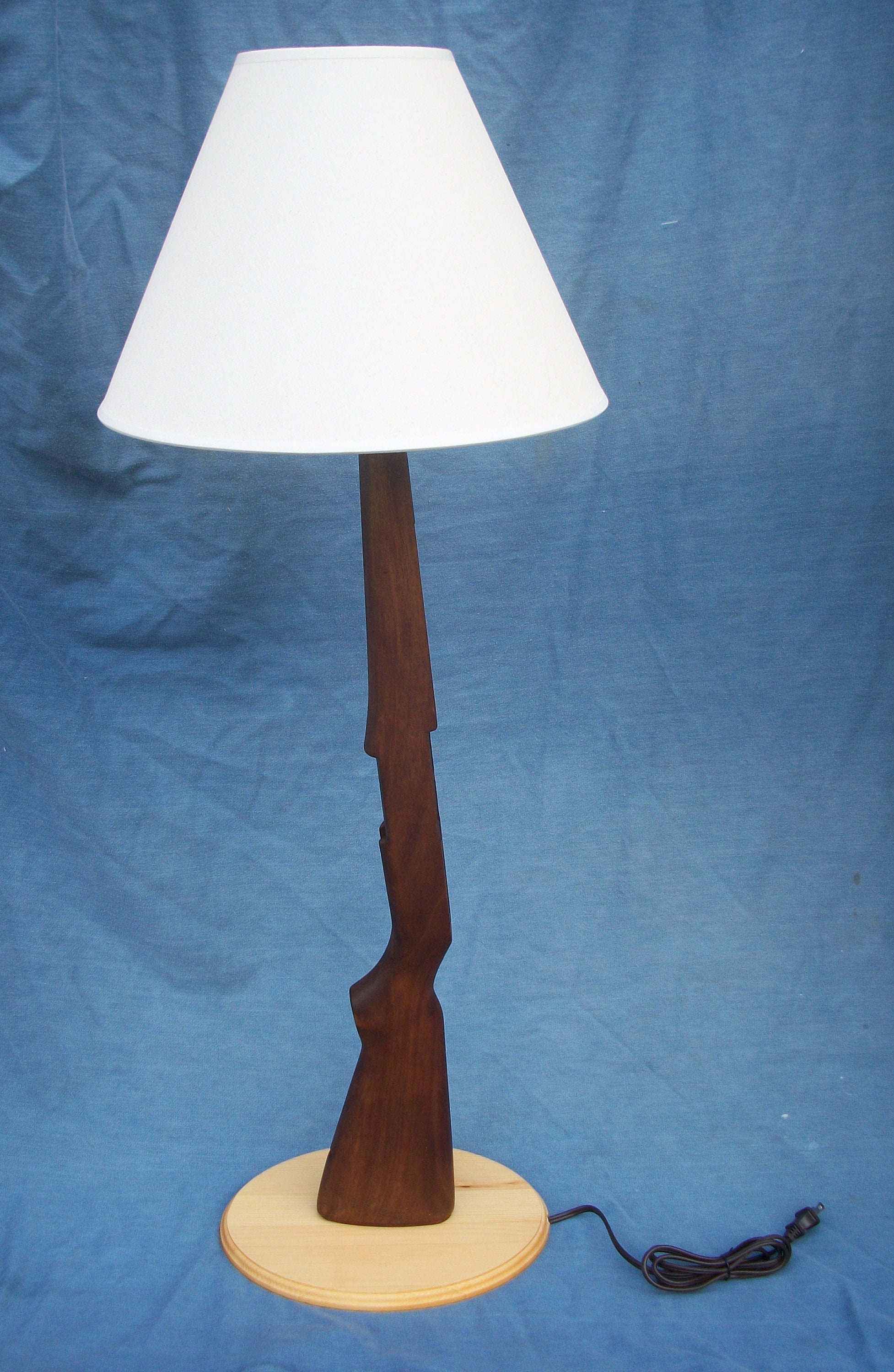 M1 Garand Rifle Stock Lamp Made From a Genuine US Garand Rifle Stock