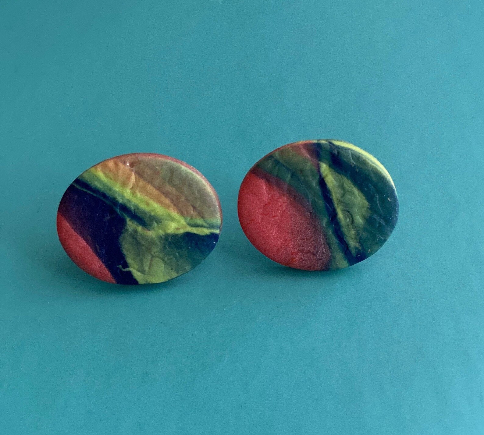 Stud earringscoloured earrings Etsy