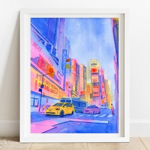 New York Print - Time Square, New York City Print, NYC art, NYC wall art, nyc gifts, New York City art,New York city poster,