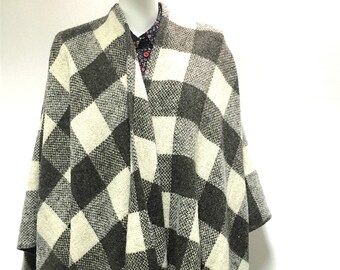 Limited Edition 100% Pure Shetland Wool Poncho/wrap - Etsy
