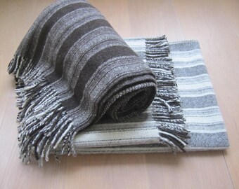 Limited Edition 100% Pure Shetland Wool Blanket/Throws/Blanket/Wool Blanket/Grey Throw