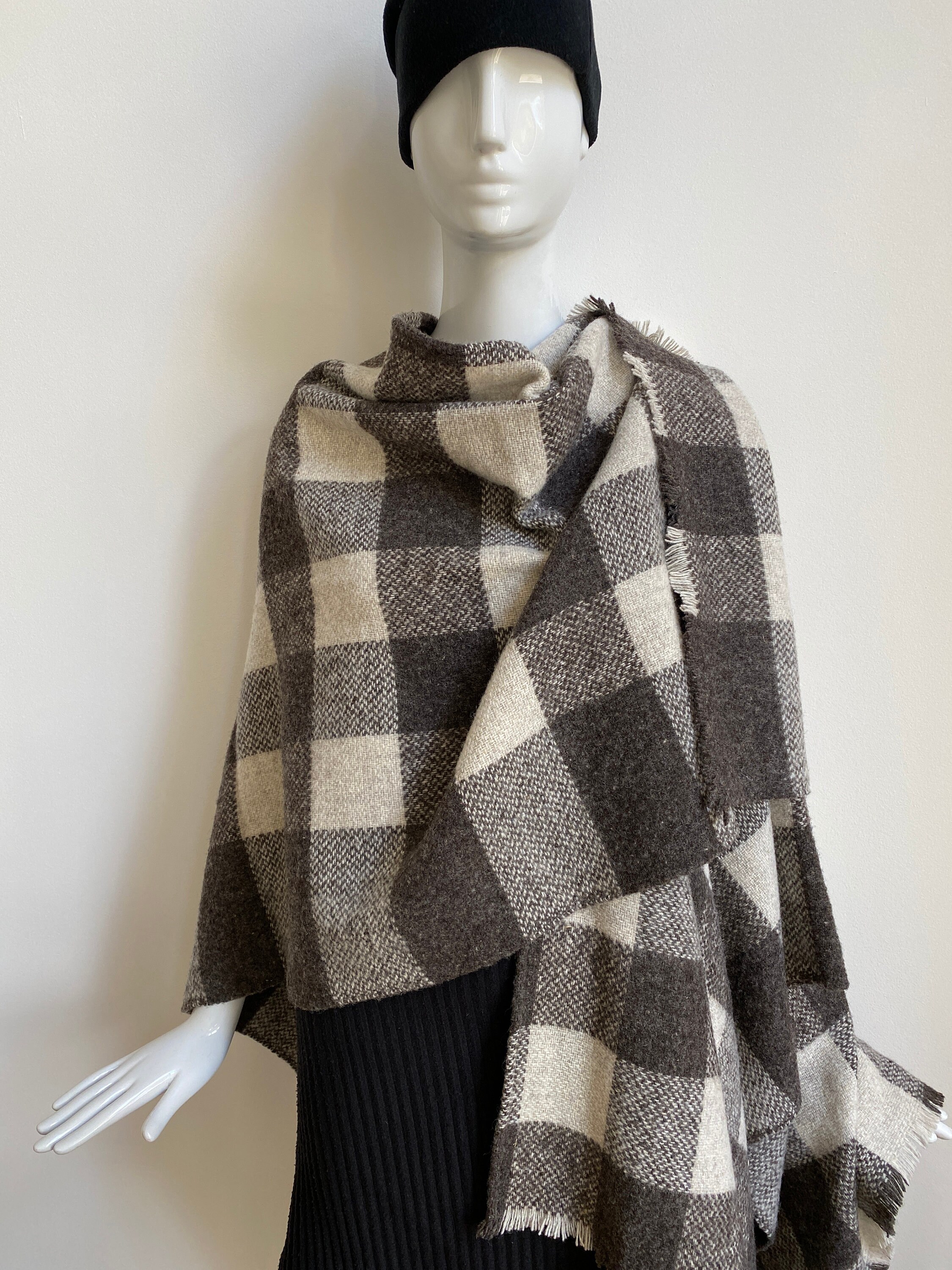Limited Edition 100% Pure Shetland Wool Poncho/wrap - Etsy