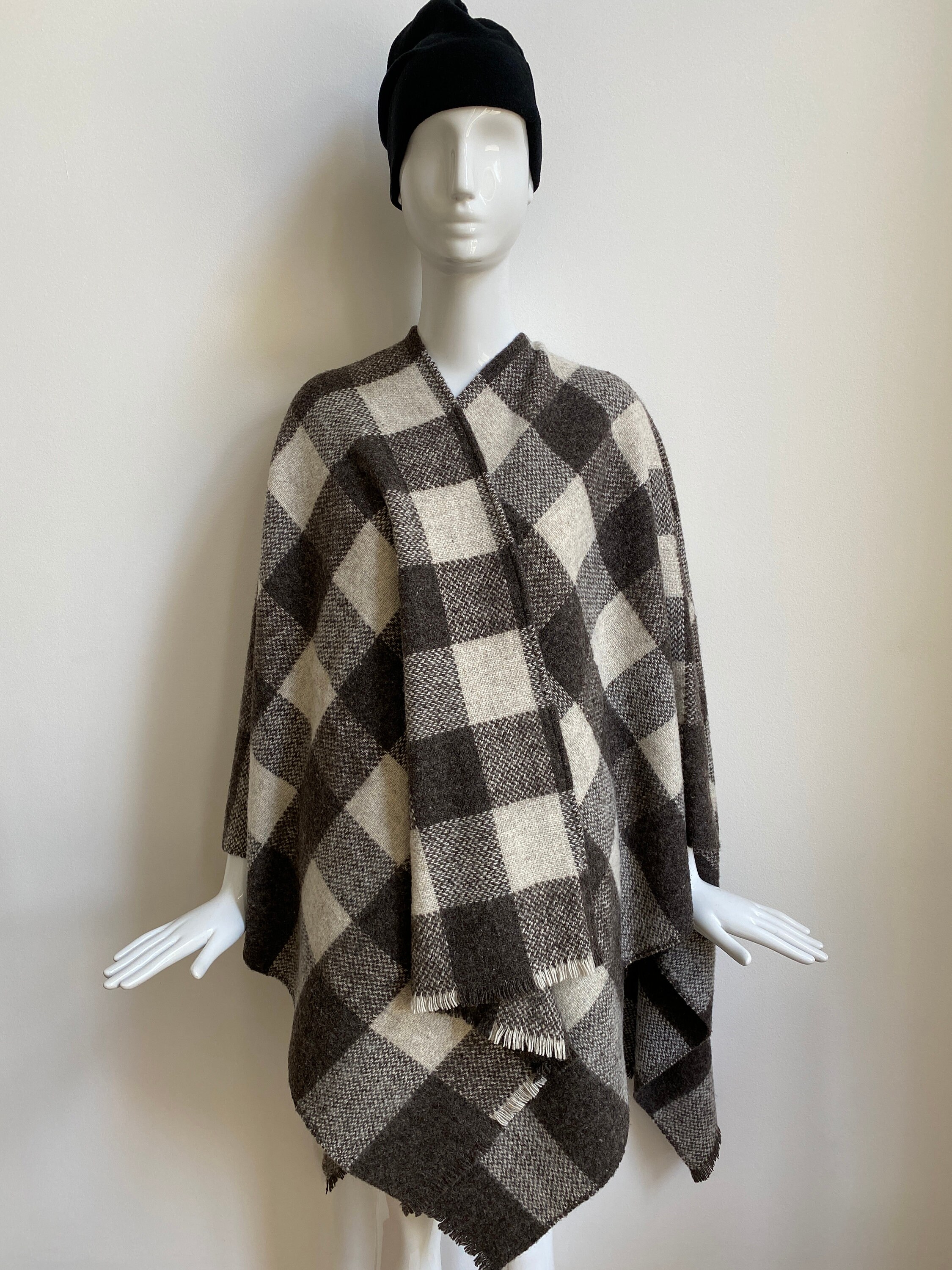 Limited Edition 100% Pure Shetland Wool Poncho/wrap - Etsy