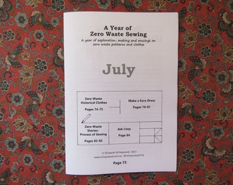 July Zine: A Year of Zero Waste Sewing