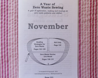 November Zine: A Year of Zero Waste Sewing
