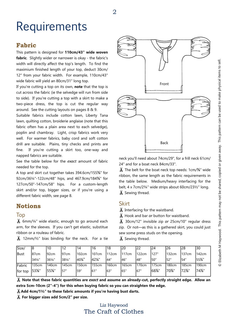 Cendre Top: Zero Waste PDF Sewing Pattern image 9