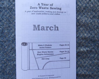 March Zine: A Year of Zero Waste Sewing