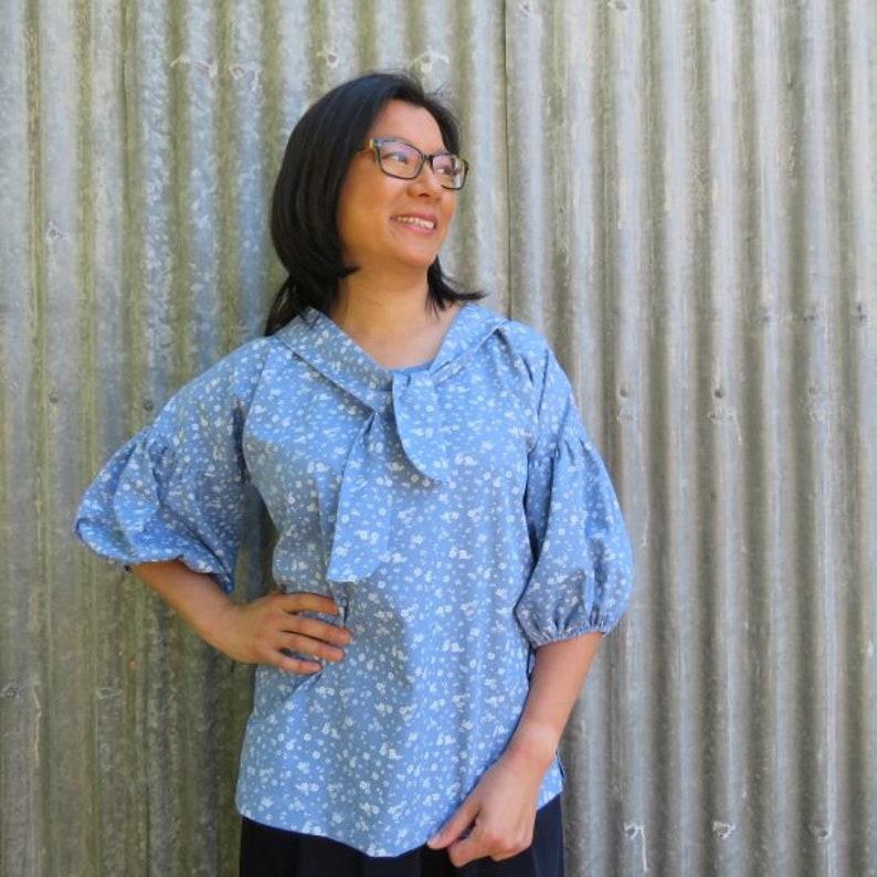 Cendre Top: Zero Waste PDF Sewing Pattern image 1