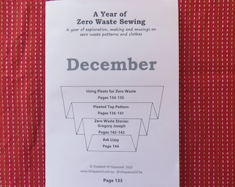 December Zine: A Year of Zero Waste Sewing