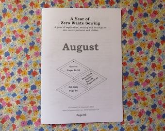 August Zine: A Year of Zero Waste Sewing