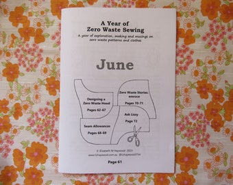 June Zine: A Year of Zero Waste Sewing