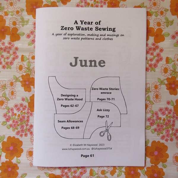 June Zine: A Year of Zero Waste Sewing