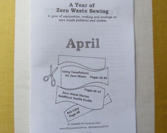 April Zine: A Year of Zero Waste Sewing