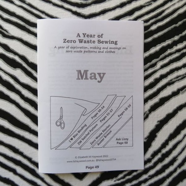 May Zine: A Year of Zero Waste Sewing