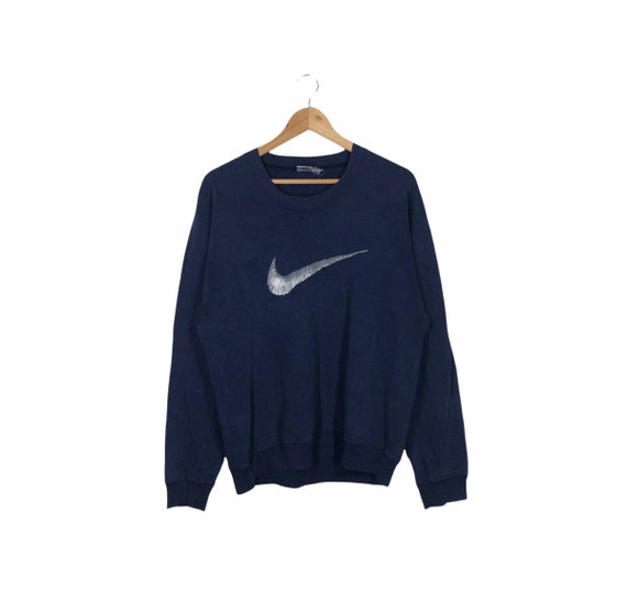 Vintage Nike Swoosh Crewneck - Etsy España