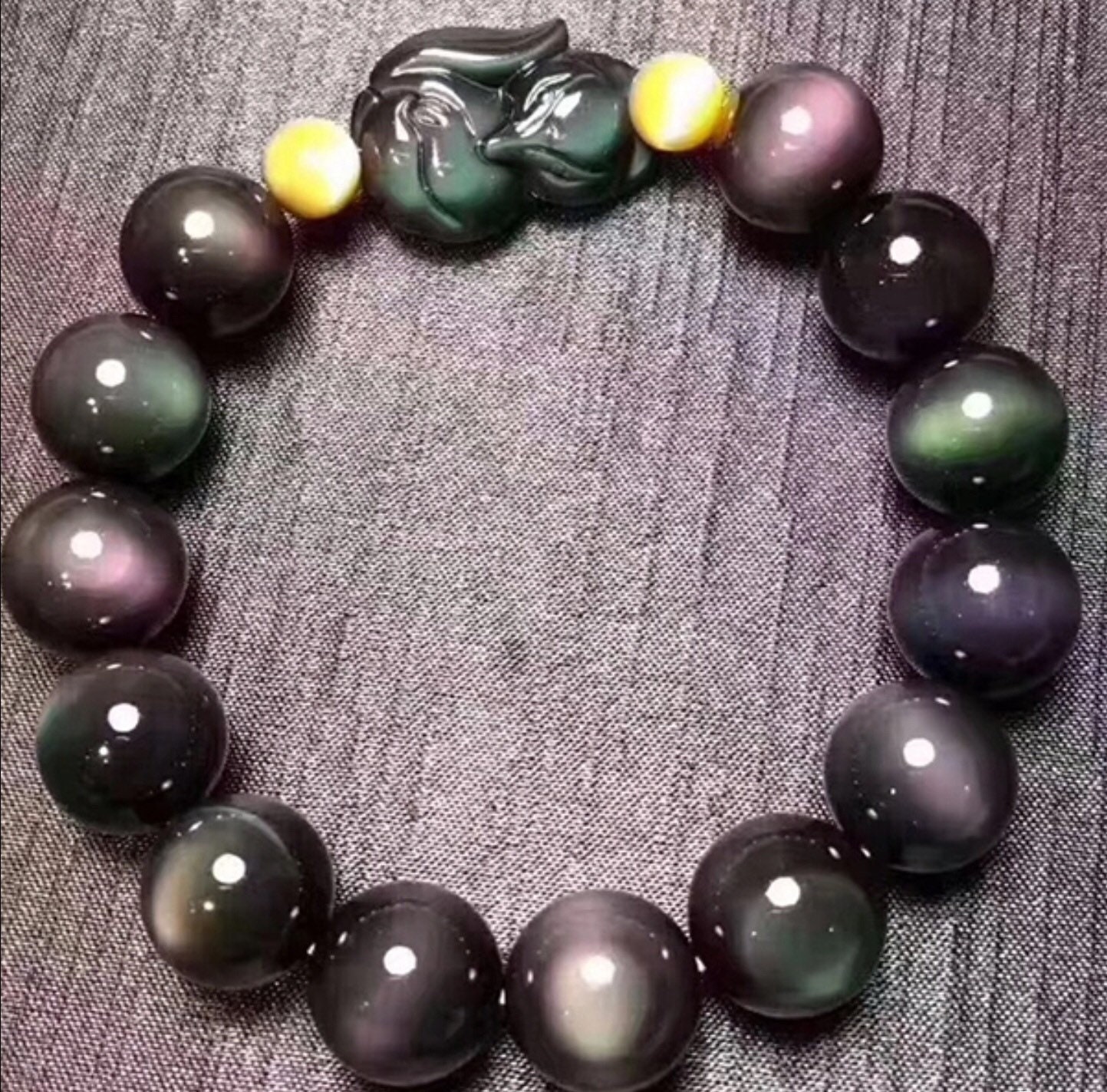 Rainbow Obsidian round beads 6-14mm rounds rainbow obsidian | Etsy
