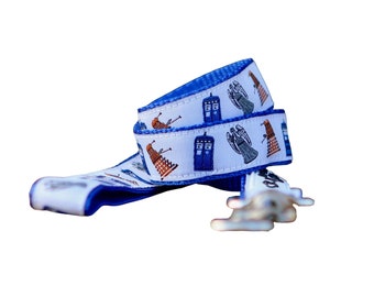 Dr. Who Dog Lead / Dog Leash / Blue / Australian Made