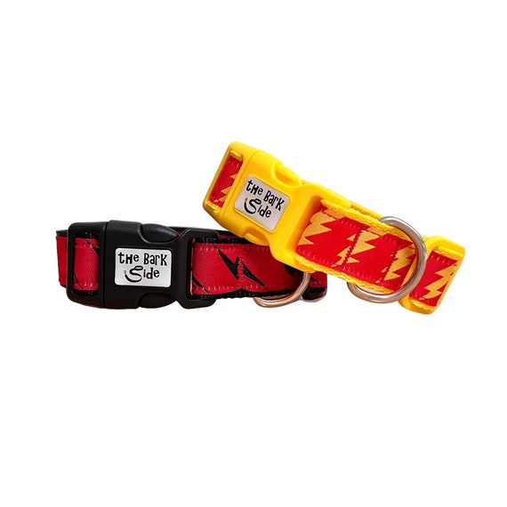 Lightning Bolt Dog Collar XS L Australian Made Etsy UK