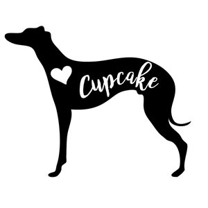 Personalised Whippet Decal / Sticker / Sighthound / Dog