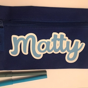 Étui à crayons personnalisé pour garçons et filles, étui à crayons nommé, étui à crayons personnalisé, pochette à personnaliser