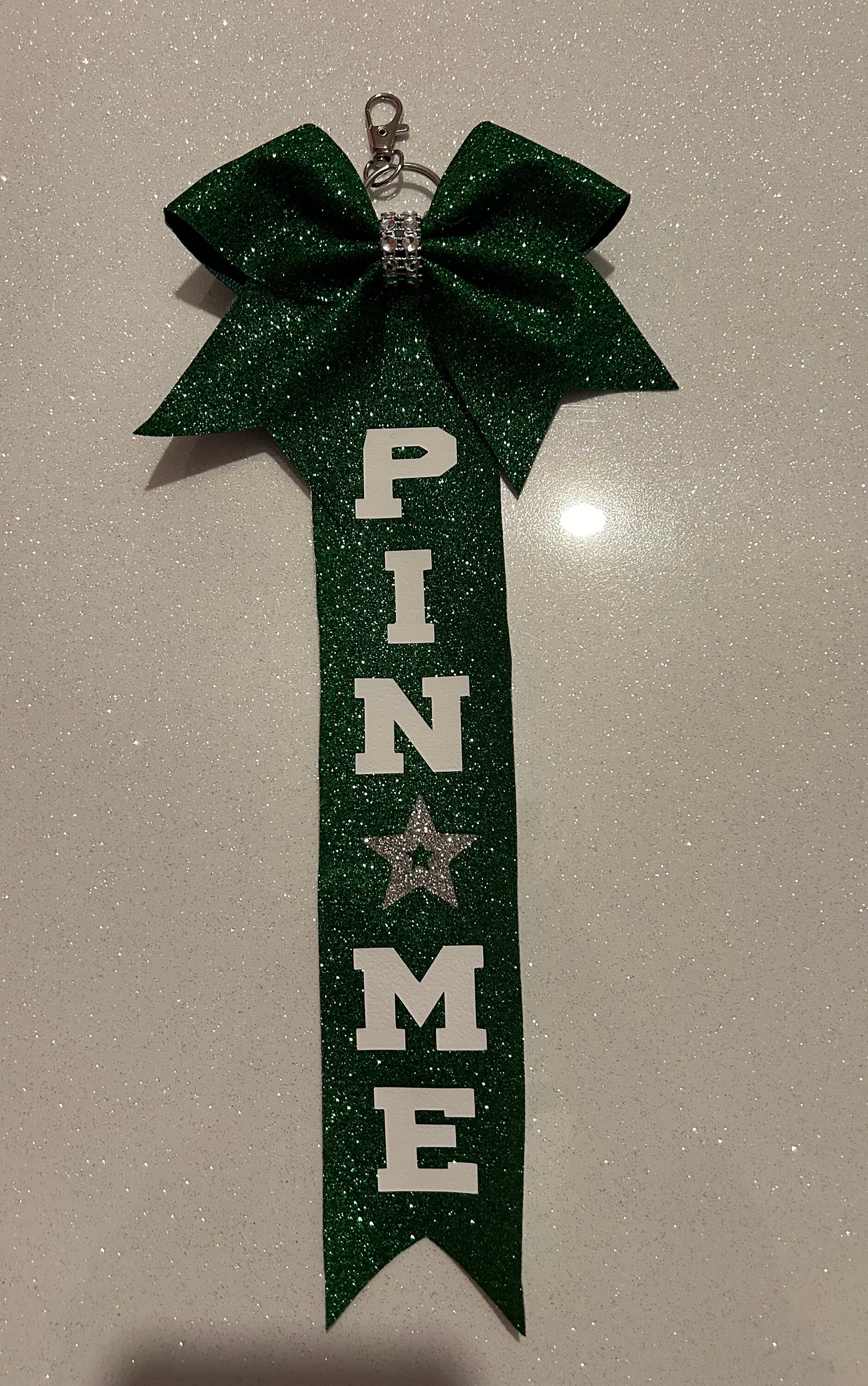 Pin Me Cheer Ribbon, Pin Me Comp Chain, Cheerleader Gift, Pin Me ...