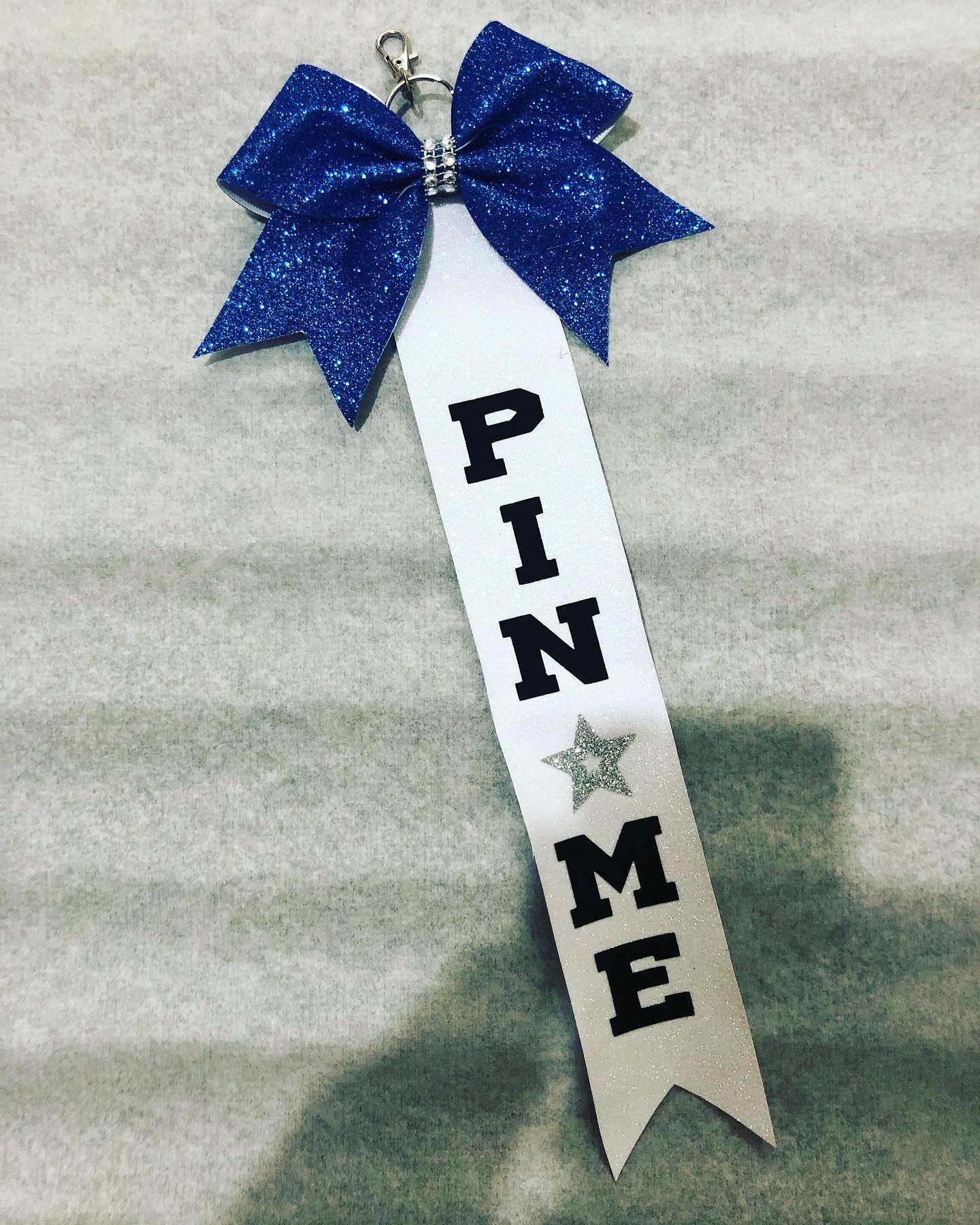 Pin Me Cheer Ribbon, Pin Me Comp Chain, Cheerleader Gift, Pin Me