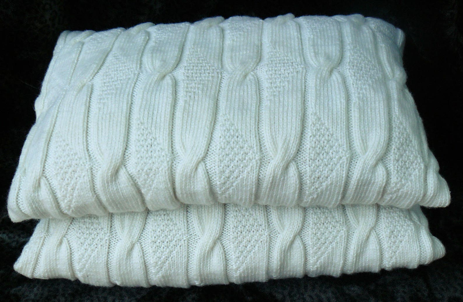 Knitted Aran Cushion Covers_pillow Knitting_knit Cover for Etsy
