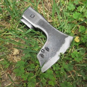 Forged Handmade Viking Style Steel Sickle Blade Blank Axe Head Throwing Hatchet Camping / Hiking / Bushcraft / Hunting / Survival Hand Tool