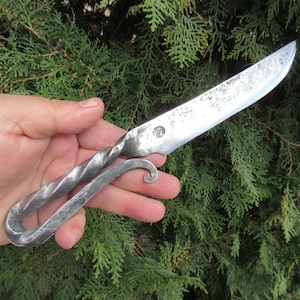 Forged Handmade Steel Viking Medieval Reenactment Utility Knife Camping / Hiking / Bushcraft / Forest / Hunting / Fishing / Survival Tool