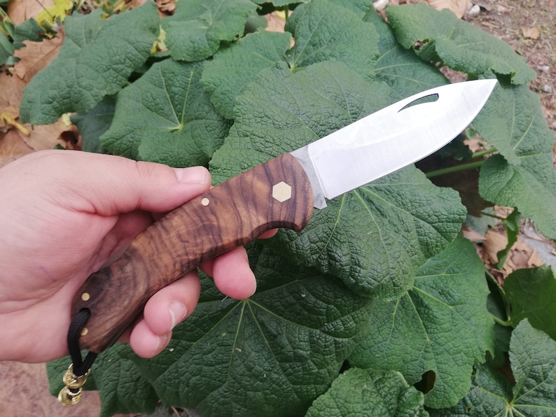 New Turkish Handmade Shepherd's Hunting Camping Survivor Fishing Forest Bushcraft Folding Pocket Knife Locking Stainless Blade Walnut Handle image 3