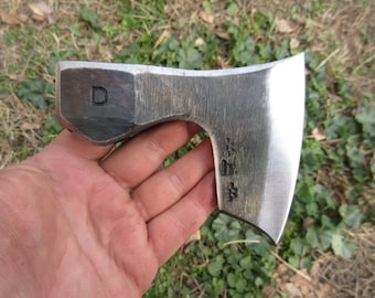 Cabeza de hacha de acero forjado hecha a mano: Hacha arrojadiza estilo vikingo