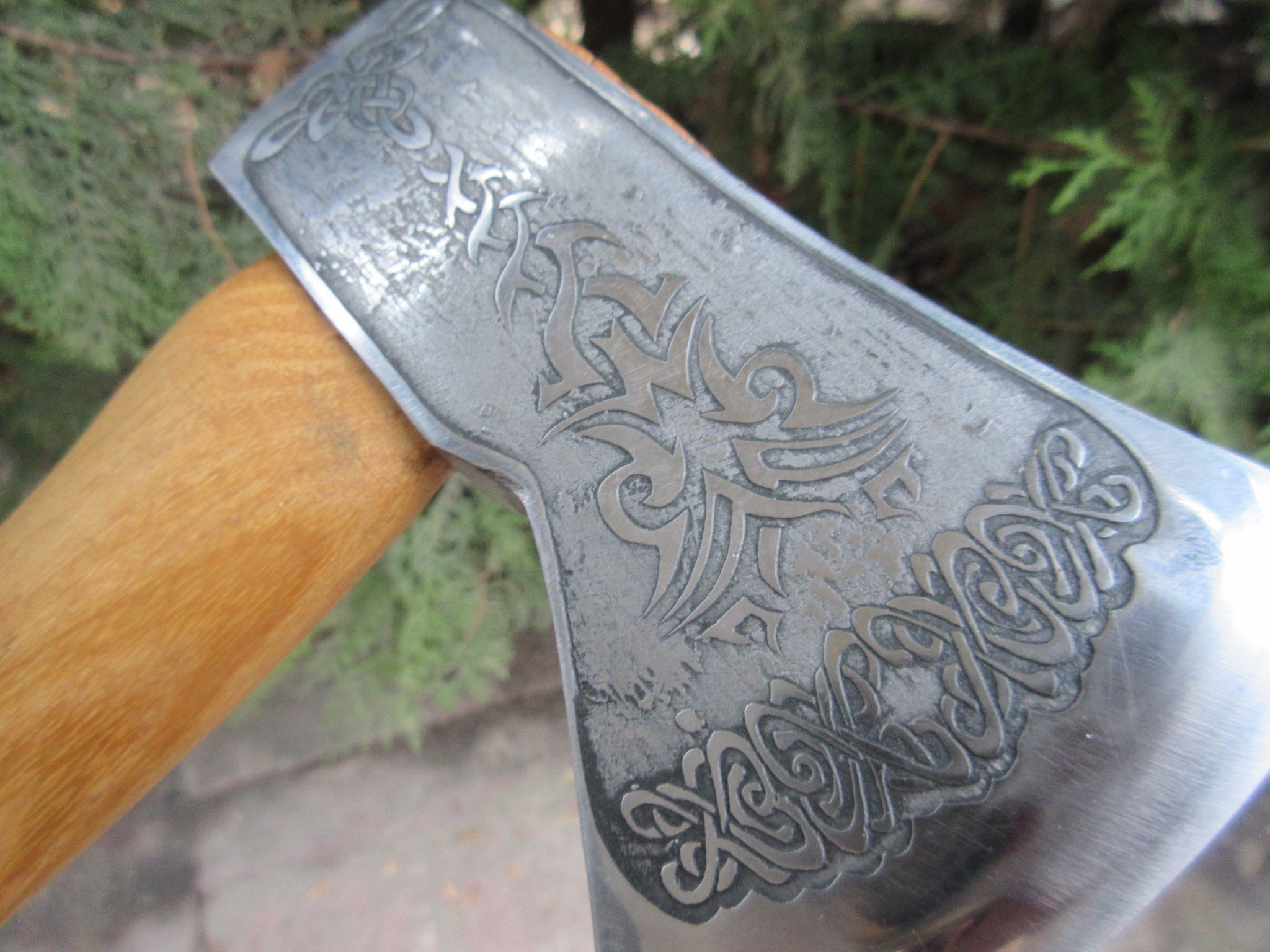 HACHE VIKING EN acier à haute teneur en carbone, TOMAHAWK, HACHE