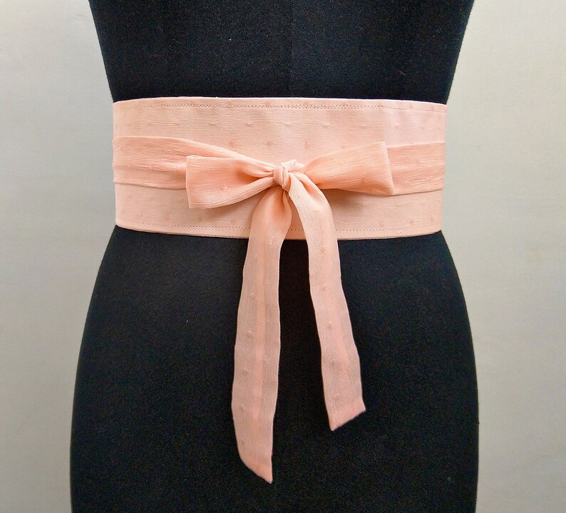 Pink Obi Belt Sash Cummerbund Waist Cincher Wide Corset Belt Etsy
