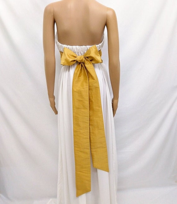 Gold Wedding Sash Bridal Belt Dress Belts for Women Dupioni Silk Faux Long Wide Bridesmaid Sash Belt Prom Pageant Bow Sash 24 Colors Etsy