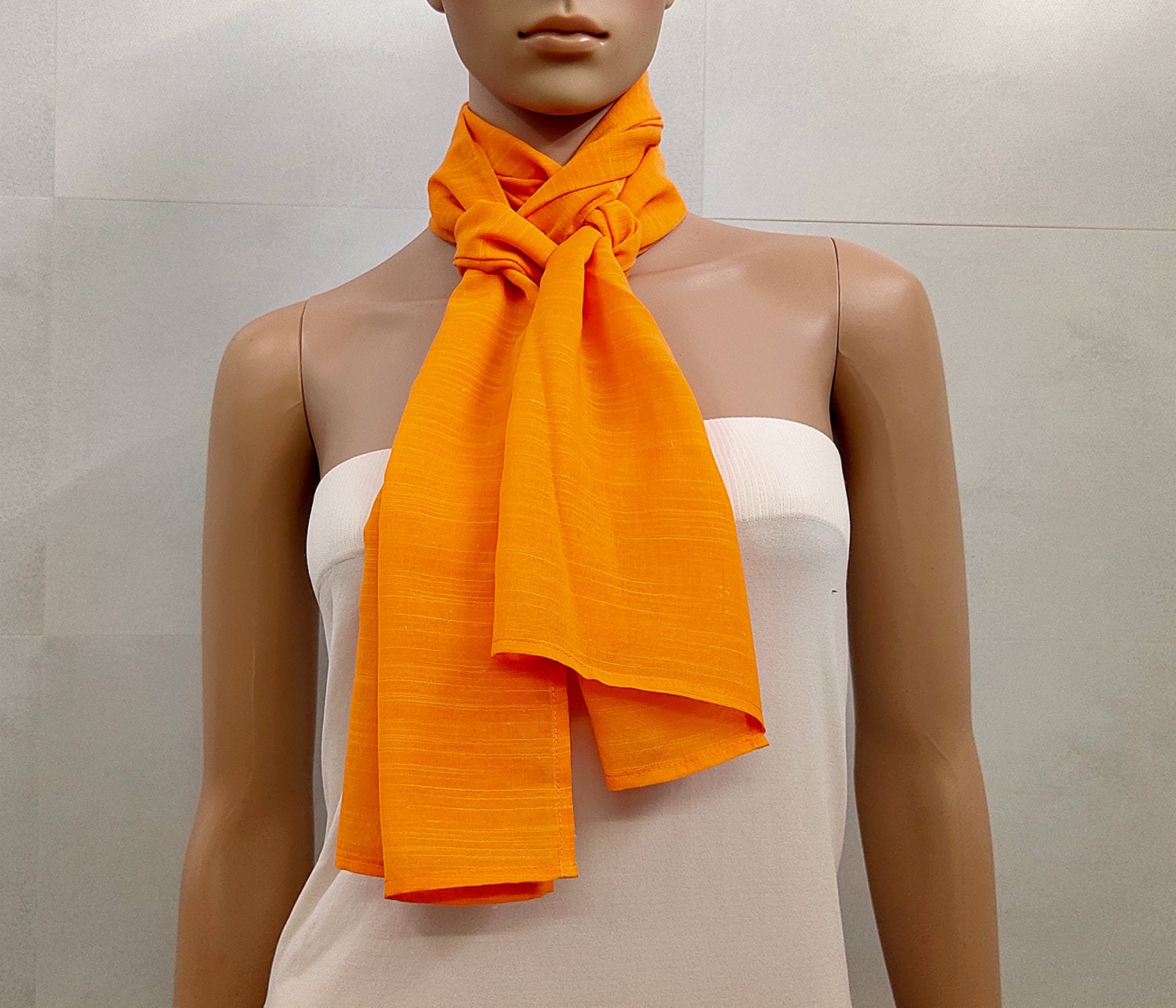 Orange Scarf Women Plain Scarves for Women Summer Scarf Etsy