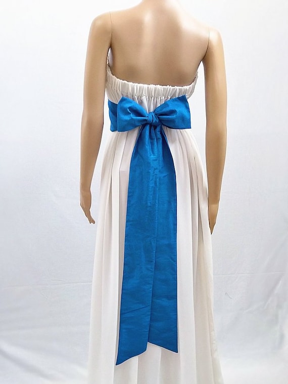 blue wedding sash