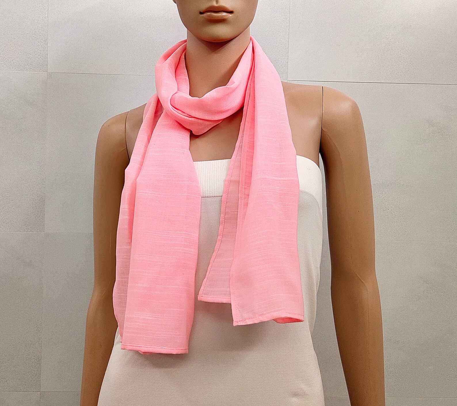 Pink Scarf Women Plain Scarves for Women Summer Scarf Fashion Etsy