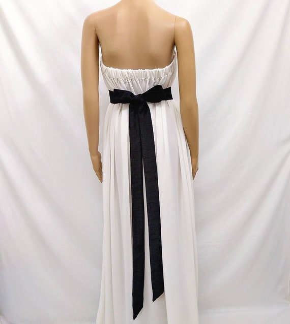 black bridesmaid sash
