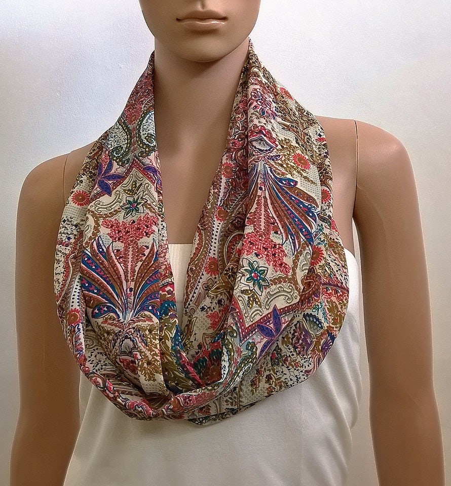 boho flower infinity scarf loop scarf Shawl boho flower infinity scarf loop scarf Shawl