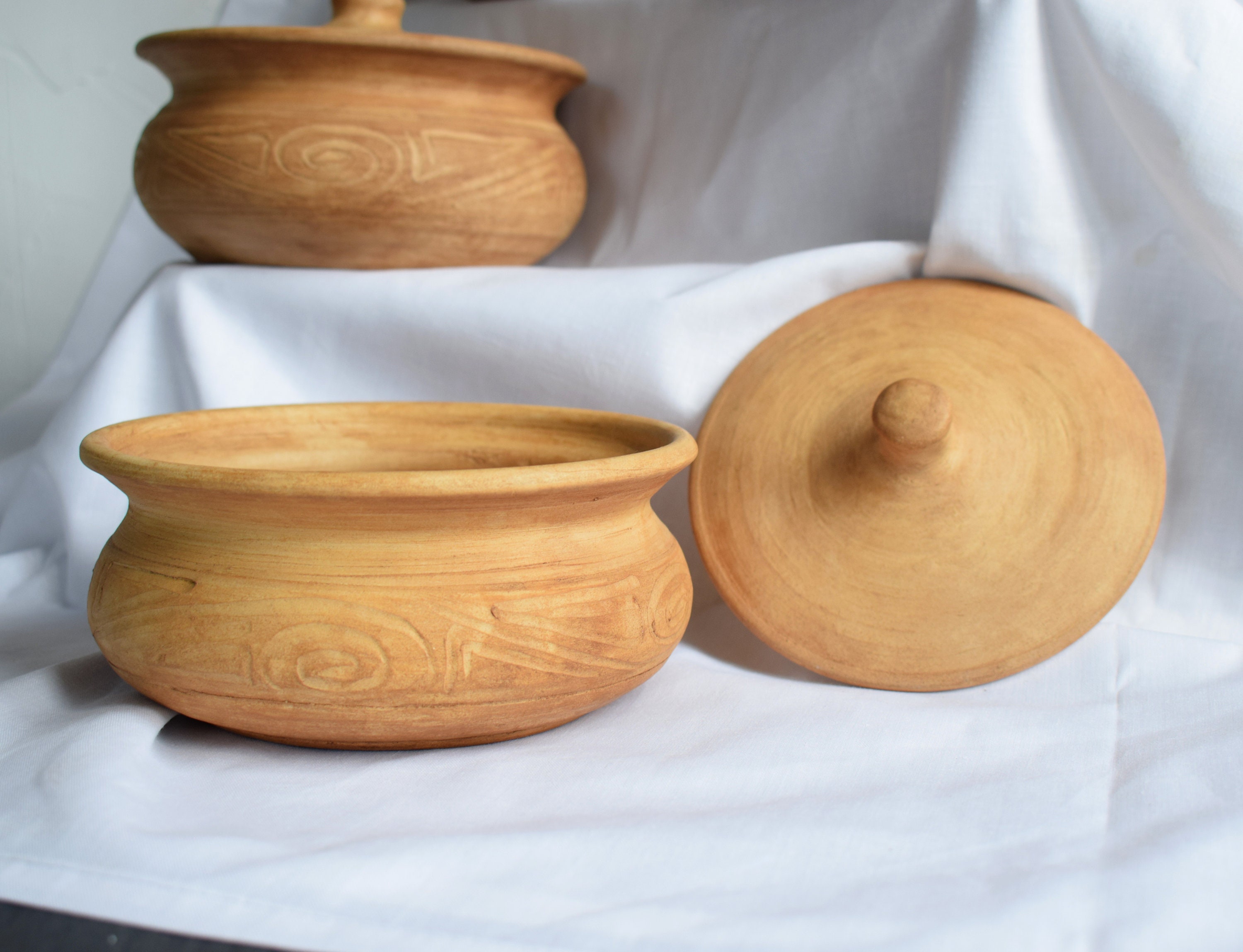 Ceramic Clay Pot Handmade Clay Pot Healthy Cooking Ceramic Etsy