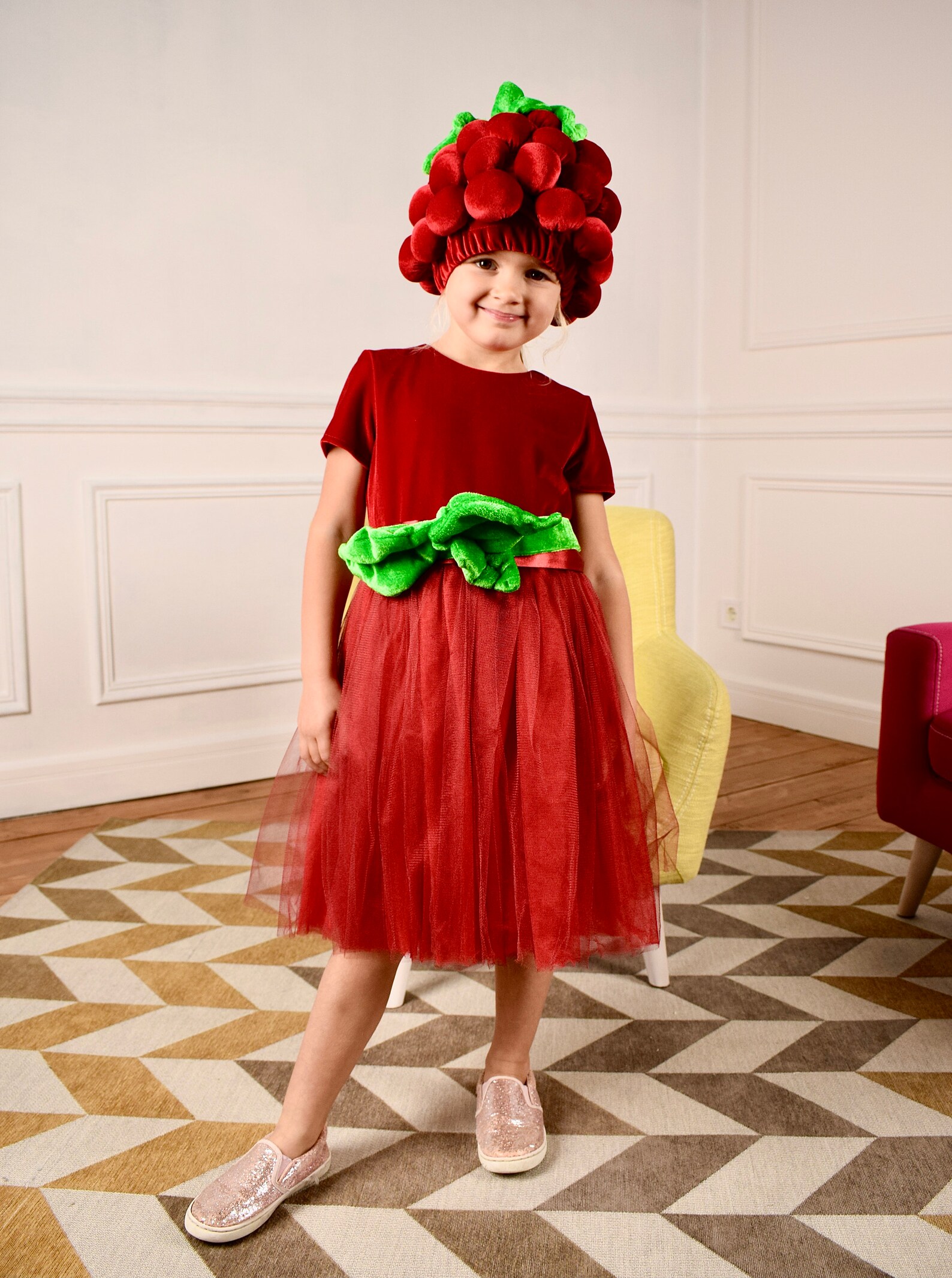 Carnival costume Raspberry girl suit Child costume Etsy