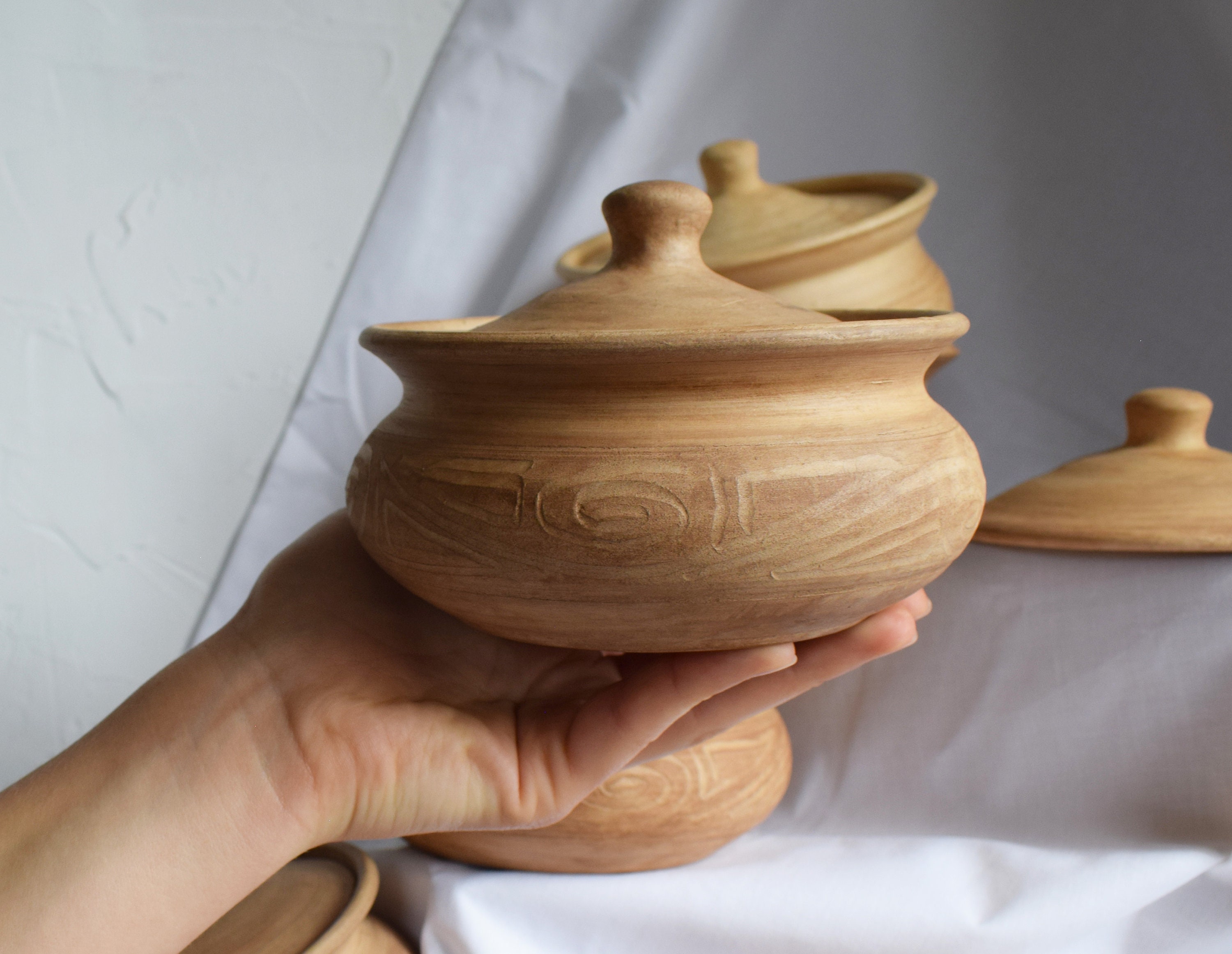 Ceramic Clay Pot Handmade Clay Pot Healthy Cooking Ceramic Etsy